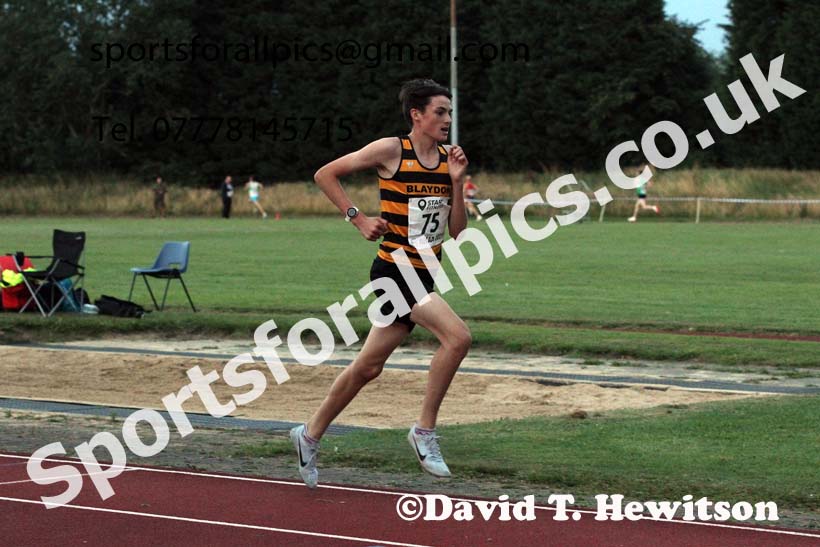 3000 metres, 2021 North East Grand Prix 6, Monkton, Wednesday, August 4th. Photo: David T. Hewitson/Sports for All Pics